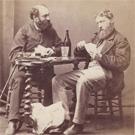 Unidentified men playing cards